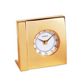 Square Gold Boutique Alarm Clock w/ Roman Numerals